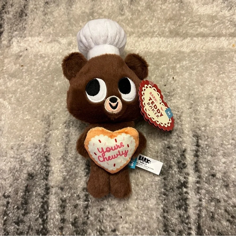 Bark Teddy Baker Dog Toy NWT